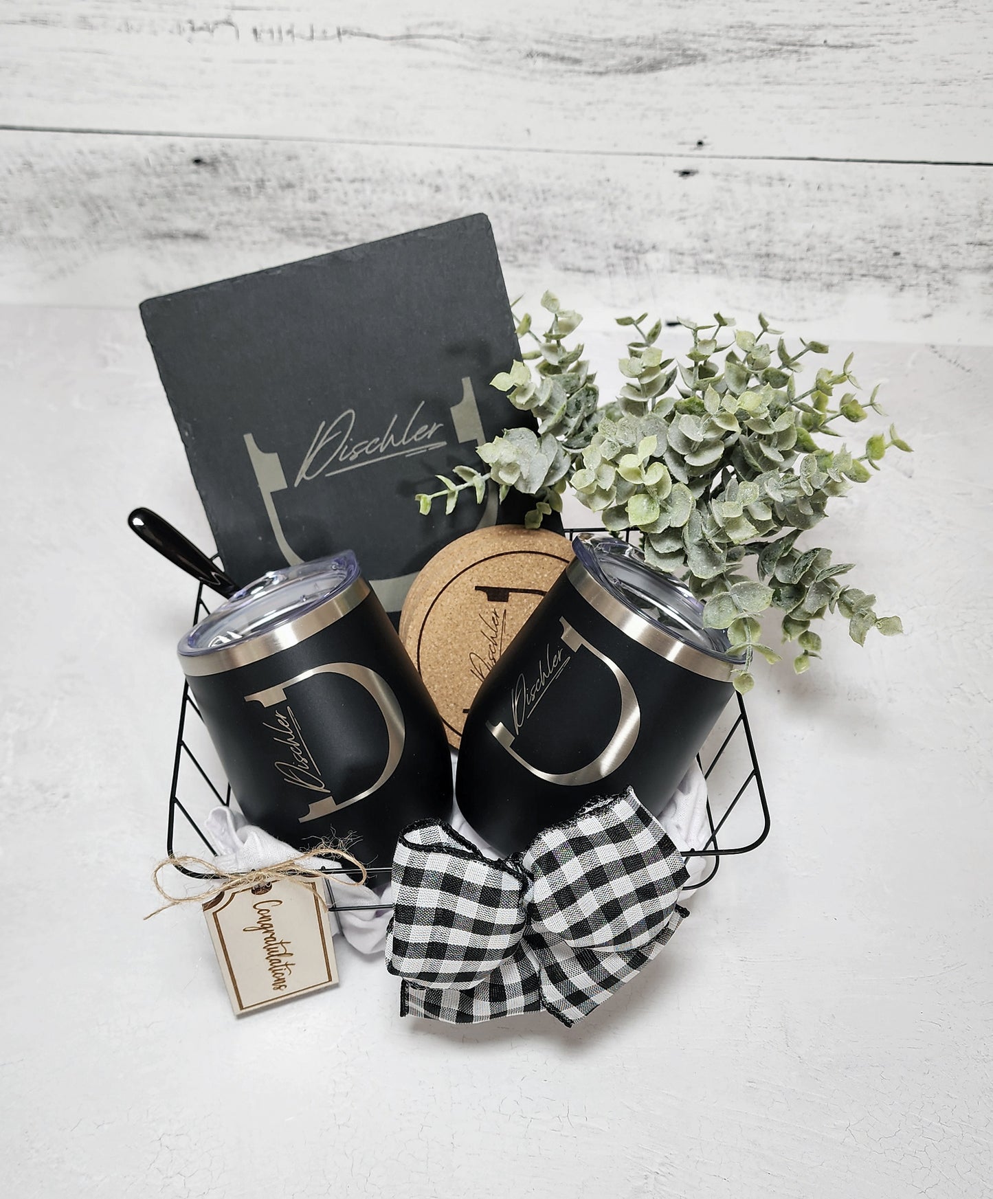 The Modern Mini Slate Picnic Basket