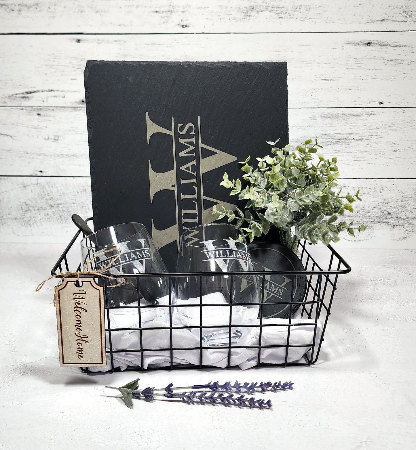Modern Slate Charcuterie Gift Basket