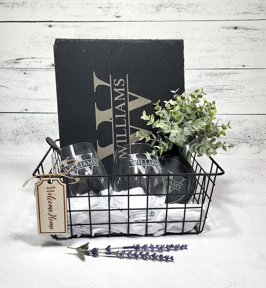 Modern Slate Charcuterie Gift Basket