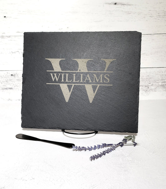 Engraved Slate Charcuterie Board